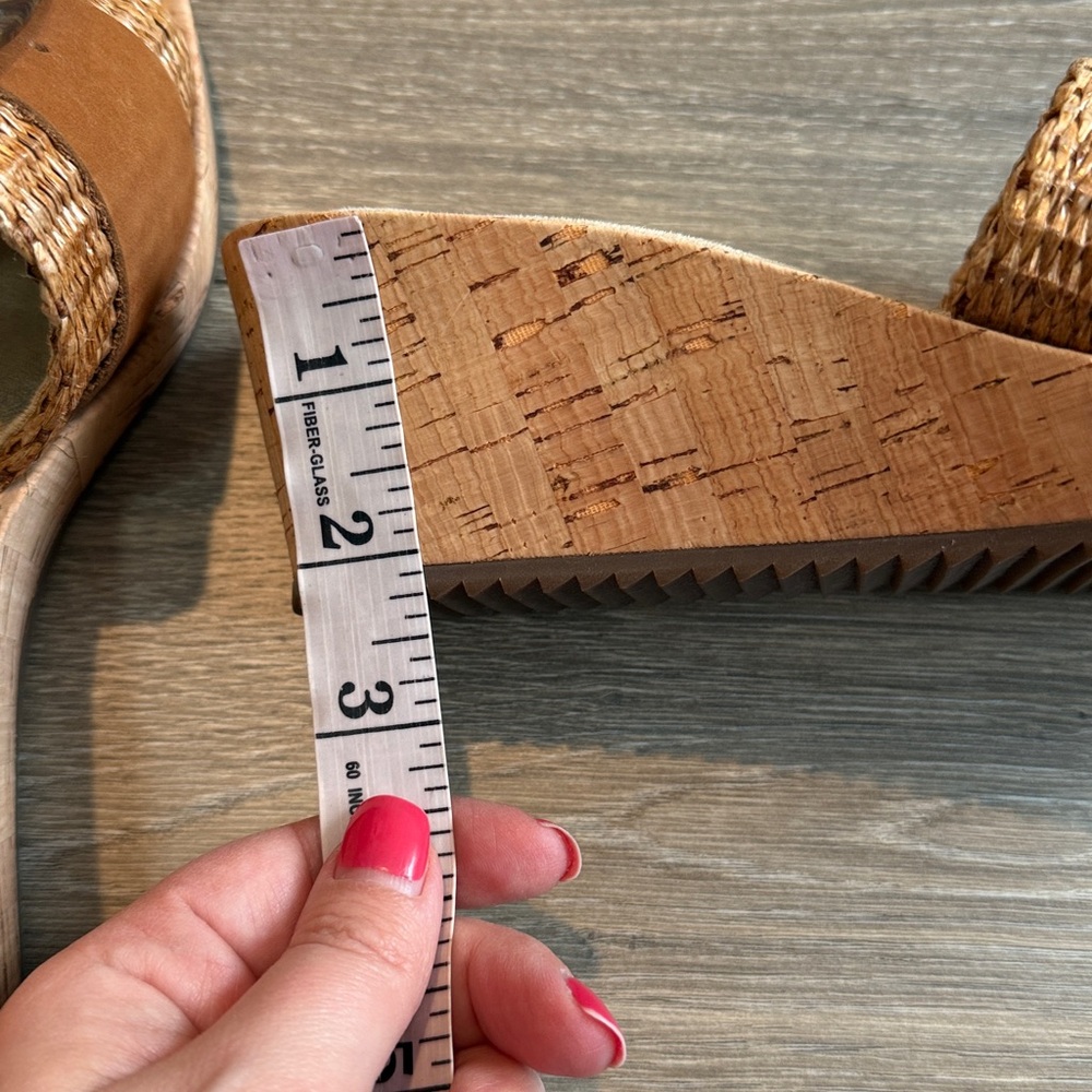 Vaneli Cattee Wedge Open Toe Sandal Size 7.5 - Picture 9 of 10
